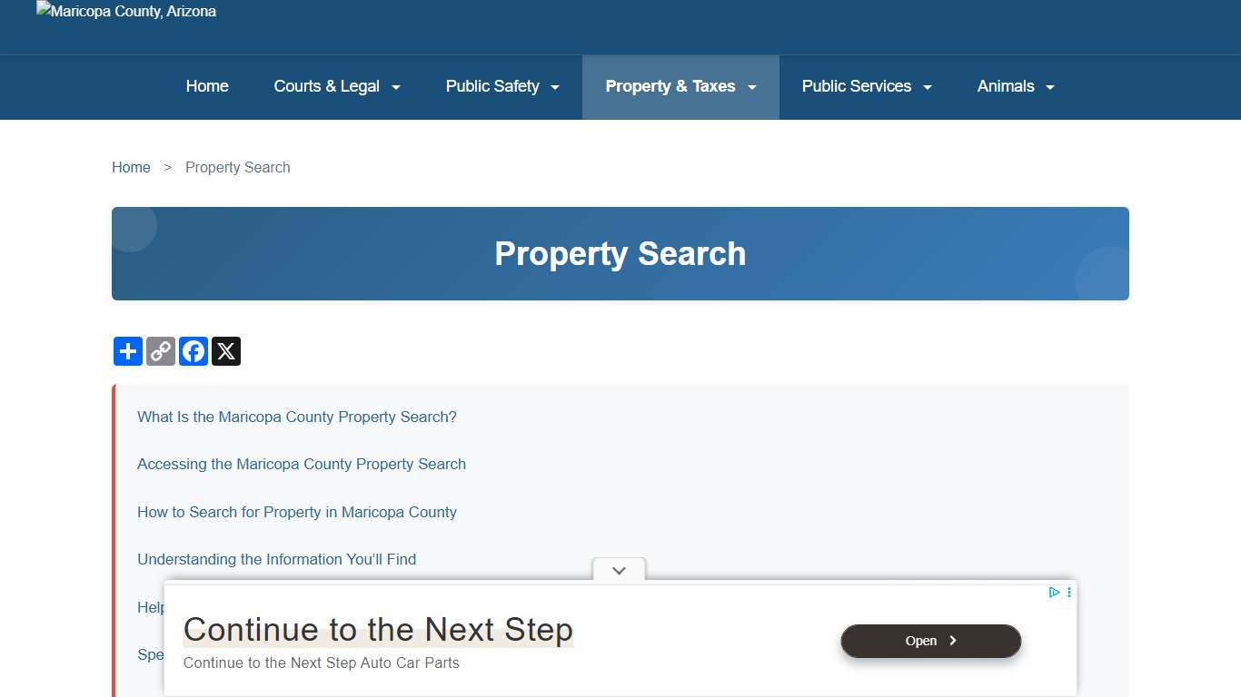 Maricopa County Property Search